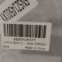 6 PCS Bow Organizer for Girls, Bow Holder for Girls Hair Bows, White Hair Bows Organizer for Wall Hanging Bedroom College Nursery Decors