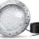 LED Pool Lights for Inground Pools, 120V Pool Lights White, 10 Inch Inground Pool Light 120v Suitable for 10 Inch Wet Niche, Underwater Pool Light, 35W, 100 Foot Cord