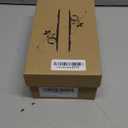 Aomigoct Clear Heels for Women Party: Square Toe Two Strap Stiletto Heels Slip on Porm Wedding Shoes Size 39