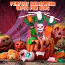 ArtCreativity Halloween Light Up Spinner Wands with Sounds, Set of 3 LED Halloween Wands, Witch, Pumpkin, Light Spinner Halloween Toys for Kids with LEDs and Fun Sounds