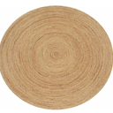 Hand Woven Jute Braided Rug, Round– Natural, Reversible Boho Entry Area Rugs for Kitchen, Living Room, Dining Room, Office I Farmhouse Indoor Decorative Floor Round Rug, 73.5" round