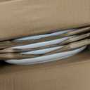 LERATIO Ceramic Dinnerware Sets for 4,Porcelain Plates and Bowls Sets with Wavy Edge,Microwave & Dishwasher & Oven Safe,Light Weight & Scratch Resistant Dishes Sets-Service for 4-Jean blue (12pcs)