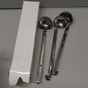 meekoo Stainless Steel Ladle Soup Handle Ladle with Pouring Rim for Kitchen Cooking Soup Sauce (2 oz)