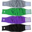 Teamoy Male Dog Belly Bands Washable 4-Pack, Reusable Dog Diapers Wraps for Incontinence & Marking (XL,25"-29" Waist)