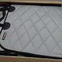 4Knines Back Seat Extender for Dogs Hard Bottom w/EZ Door Guard Grey XL