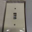 ENERLITES Toggle Light Switch Wall Plate, Standard Size 1-Gang 4.50" x 2.76", Unbreakable Polycarbonate Thermoplastic, UL Listed, 8811-LA-10PCS, Light Almond, 10 pack
