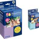 EPSON T584 Glossy Photo Paper & Ink Combo Pack with T5845-M Matte Photo Paper & Ink for PictureMate Printers