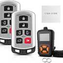 2PC Simple OBD and Remote Key Fob Replacement for Toyota Sienna 2011 2012 2013 2014 2015 2016 2017 2018 2019 2020HYQ14ADR with DIY Instructions Kit