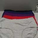 Annenmy Womens Cotton Underwear High Waisted Full Briefs Soft Stretch Breathable Ladies Panties (4X-Large, Dark, 5-pack)