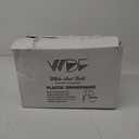 350Piece Gold Dinnerware Set for 50 Guests - Gold Plastic Plates with Disposable Cutlery Include:50Dinner Plates-50Dessert Plates-50Pre Rolled Napkins with Silverware for Christmas (White and Gold)