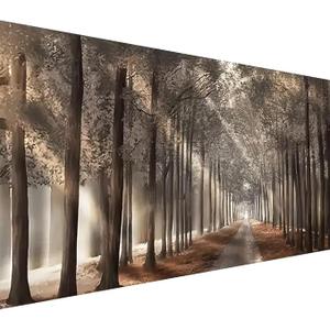 Forest Diamond Painting Kits for Adults 5D Large Landscape Diamond Art Kits for Adults Full Drill Woods Diamond Art Painting Kits Gem Art Kits for Wall Decor 27.5x15.7Inch Sunshine Tree