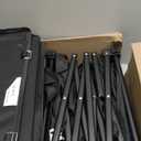 46" L Collapsible Foldable Extended Wagon, 500LB Weight Capacity with 280L Heavy Duty Folding Cart,Utility Wagon with All-Terrain Beach Wheel & Drink Holders,Black