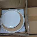 Plates and Bowls Sets, Scratch Resistant Dinnerware Sets for 8, 24 Pieces Porcelain Ceramic Dishware Dishes Set, Modern Stoneware Kitchen Dinner Set, Microwave and Dishwasher Safe, Cream White