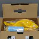 INPANY Bouncy Horse, Dinosaur Hopper Toys, Toddler Bouncing Animal, Dinosaur Party Decorations, Inflatable Ride on Rubber Triceratops Bouncer, Outdoor Cool Birthday Gift for 2 3 4 Yr Boy Girl Yellow