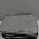 Medicine Storage Bag,Double Layers Pill Bottle Organizer Bag Empty with Lockable Zipper&Adjustable Divider,Medication Travel Carrying Bag for Pills,Vitamins,Medical Supplies,Grey