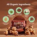 Aloha Organic Plant Based Protein Bars Chocolate Chip Cookie Dough, 1.98 Oz,(Pack of 12) (EXP 11/06/25)