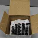 GAsupply 12x1.5 Spike Lug Nuts Black 20pcs, M12x1.5 Locking Spiked Spline Lug Nut 4.4" 112mm Tall, Closed End Bulge Acorn 60 Degree Cone/Conical Seat