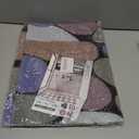 Shower Mat Non Slip, 15.736 Inch, Shower Mats for Showers Anti Slip, Non Slip Bath Mat for Shower and Bathroom, Wet Area, Quick Drying, No Suction Cups, Colored Pebbles