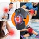 Heating Knee Massager, Knee Shoulder Elbow 3-in-1 Heating Vibration Massager, Portable Wireless Hot Compress Massager, Relieve Joint Pain and Pressure, Suitable for Office, Study