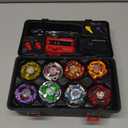 Battling Top Set, X Burst Gyro Toys 12 Spinning Tops 3 Launchers Combat BX Battling Game with Portable Storage Box Gift for Kids Children Boys 0671