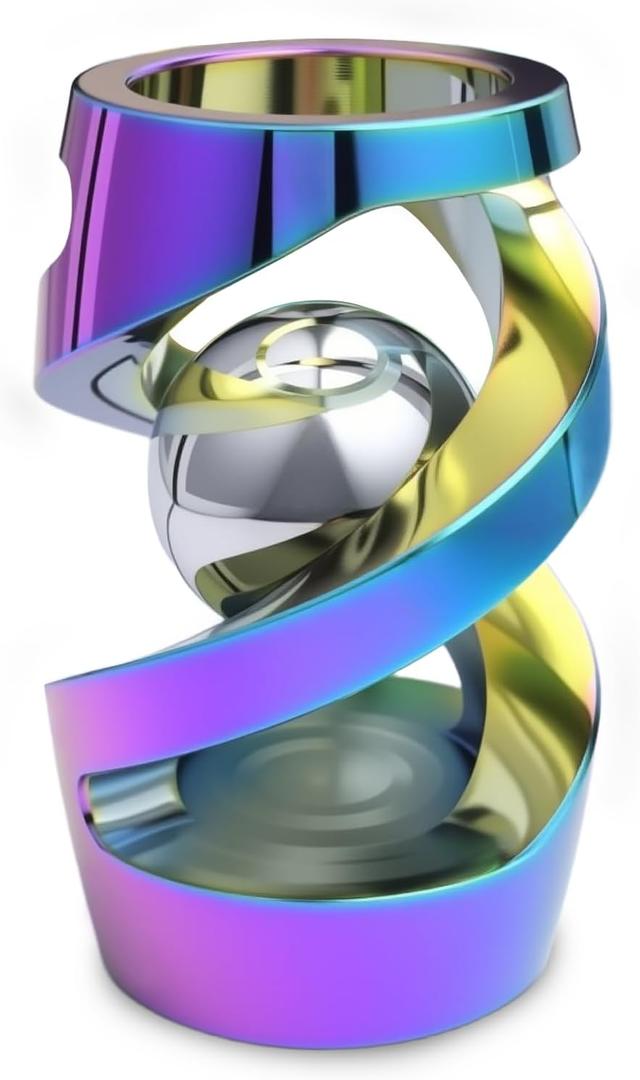 Metal Fidget Toy, Fidget Spinners, Adult Fidget Toys, Fidgets for Anxiety and Stress, Desk Adult Fidgeting Stress Relief Gift (Colorful)