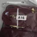 QLTYPRI Crossbody Wallet Case for Samsung Galaxy A16 4G/5G, PU Leather Phone Case with RFID Blocking Card Slots Holder Ring Kickstand Wrist Strap Lanyard Handbag Purse Cover for Samsung A16 - Wine Red