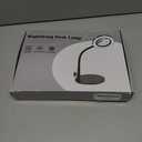 10X Magnifying Glass with Light and Stand, 5 Color Modes Stepless Dimmable LED Lighted Desk Lamp, Hands Free Magnifier with Flexible Goose-Neck for Craft Hobby Painting Sewing Close Work (10X-12.6in, Black)