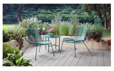 HD Designs Outdoors Patio Furniture Manon String Wicker Bistro Set