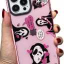 Cute Skull Skeleton Case for iPhone 11 Pro 5.8 inch, Scream Horror Movie Printed, Soft TPU Clear Kawaii Shockproof Cover for Women Girls Cool Funny Cartoon Halloween Phone Cases for iPhone 11 Pro