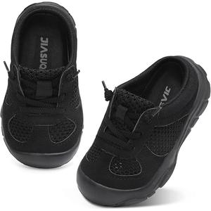 JIASUQI Toddler sandals for boys sandals toddler girls water shoes boys summer shoes Black Size 8