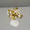 30PCS 5 inch Party Balloon Decoration for Wedding, Birthday, Made from Strong Latex, Solid Color, White + Gold