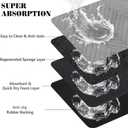 Dog Food Mats for Floors Absorbent, Pet Cat Food Mat - Quick Dry Dog Bowl Mats for Food and Water