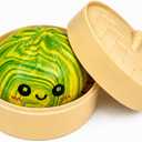 Green and Yellow Dumpling Squishies New Mystery Squishies Dumpling with Box Stress Relief Balls Sensory Toys Desk Squeeze Toys Gift