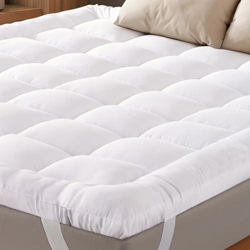 Ultra Soft Twin Mattress Topper - Cloud-Like Mattress Pad for Back Pain Relief - Breathable Cooling Material for Hot Sleepers