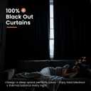 BGment Linen Blackout Curtains for Bedroom, 84 Inches Long Black Out Drapes Room Darkening with Rod Pocket for Living Room Insulated, 2 Panels, Each Panel 52 Inch Wide