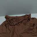 Verdusa Women's Plus Size Western Y2k Metal Tie Wrap Long Skirts Vintage Asymmetrical Flowy Skirt (4XL, Brown)