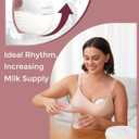 Momcozy Breast Pump Hands Free Mobile Style | M6, Wearable Breastfeeding Electric Breast Pump Ideal Rhythm More Milk, DoubleFit Flange More Fit & Discreet with 3 Modes 9 Levels, 24mm - 2 Pack Cozy Red