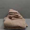 TEXTILOM 100% Turkish Cotton 6 Pcs Bath Towel Set, Luxury Bath Towels for Bathroom, Soft & Absorbent Bathroom Towels Set (2 Bathtowels, 2 Hand Towels, 2 Washcloths)- Beige