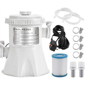 300 GPH Pool Filter Pump for Small Above Ground Pools, Filter Pump for Above Ground Pools, Water Circulation Pumps, Above Ground Small Pool Filter Pump, Rapidly Capture Debris in Water