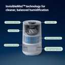 BLUEAIR Premium Smart Humidifier for Large Rooms, Bedrooms, Better Sleep with Evaporative Invisible Mist Tech, Auto Humidify, Easy Top Fill, Smart Control with App, Touchscreen, 3.5L Tank for 48 hours