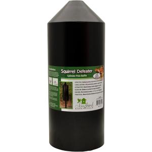 Songbird Essentials Squirrel Defeater Cylinder Pole Baffle, 6 Inch Diameter, 15 Inches High