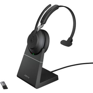 Jabra Evolve2 65 - USB-A MS Teams Mono with Charging Stand - Black Wireless Headset/Music Headphones