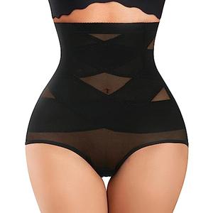 Nebility Womens' Tummy Control High Waist Trainer Body Shaper (US, Alpha, Medium, Regular, Regular, Black) 