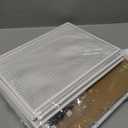 Desk File Organizer Metal Desk Magazine Folder Holder with 5 Vertical Compartments Rack File Organizer for Office, Home, School (White)