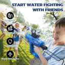 Upgraded 2 Pack Electric Water Gun for Adults Kids 26-32FT Range Squirt Gun Watergun 800ml High Capacity LED Light Automatic Water Gun Toys Pool Beach Outdoor Summer Gift Toys for Kids Ages 6-12