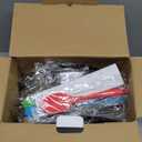 Rottay Mixing Bowls Set with Airtight Lids, 20PCS Stainless Steel, Nesting Bowls with 3 Grater Attachments & Non-Slip Bottoms, Size7, 4, 3, 2, 1.5, 1QT Bowls for Baking&Prepping (Black)