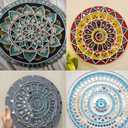 All Shape Mirror kit for Craft Work (Total-1200 Pieces) (Combo 12, 1CM)