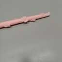 LPUSA Taper Candle Pink Candlestick Bow Soy Candles Unscented Wedding Party Wax Unscented Dinner Candle Dripless, 10 inch, Set of 4, J1