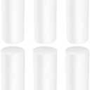 ABOOFAN Foam Cylinders for Crafts 6 Pcs White Foam Cylinders Shape Craft Foam Sticks Modeling DIY Crafts Polystyrene Cylinder Painting Cylinders Christmas Ornament 12.5cm*3.5cm