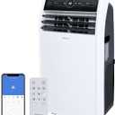 Shinco 10,000 BTU Portable Air Conditioner, Portable AC Unit with Built-in Cool, Dehumidifier & Fan Modes for Room up to 300 sq.ft, RC, Wi-Fi Enabled, 24 Hour Timer, Window Kit